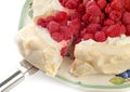 Rasberry Pavlova dessert Royalty Free Stock Photo