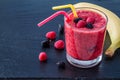 Rasberry smoothie ingredients