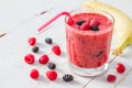 Rasberry smoothie ingredients