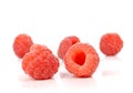 Rasberry on white background. Royalty Free Stock Photo