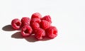 Rasberry on the white background Royalty Free Stock Photo