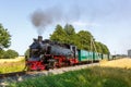 Rasender Roland steam train locomotive railway in Beuchow, Germany