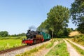 Rasender Roland steam train locomotive railway in Serams, Germany