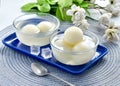 Rasgulla Cottage cheese balls in sugar syrup Royalty Free Stock Photo