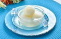 Rasgulla Cottage cheese balls in sugar syrup Royalty Free Stock Photo