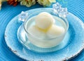 Rasgulla Cottage cheese balls in sugar syrup Royalty Free Stock Photo