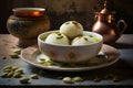 Rasgulla is a one of famous Indian sweet made by Pure Cow milk.