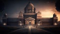 Rashtrapati Bhawan Presidential Palace indian monuments Illustration Generative AI