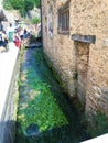 Rasiglia, the village of the water streams, Umbria region, Italy. Nature, tourism and splendour