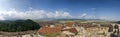 Panorama of Rasnov fortress and city