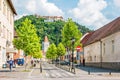 Medieval castle in Rasnov, Romania Royalty Free Stock Photo