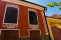 Rasnov, Romania: View of the old city center. Brasov County, Transylvania, Romania Royalty Free Stock Photo