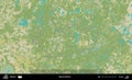 Rasony District outlined, Belarus. Topographic Humanitarian Royalty Free Stock Photo