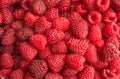 Raspberries background