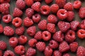 raspberries background, a lot of raspberries