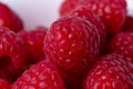 Raspberries close-up. Macro image of fresh raspberries Royalty Free Stock Photo