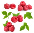 Raspberries isolated