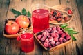 Raspberries and raspberry Cocktail