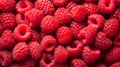 Raspberries up close, ripe berry