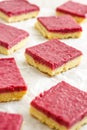 Raspberry Almond Bars Royalty Free Stock Photo