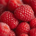 Raspberry background square composition red soft and juicy Royalty Free Stock Photo