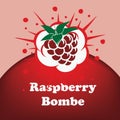 Raspberry Bombe poster Royalty Free Stock Photo