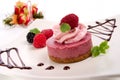 Raspberry cheesecake