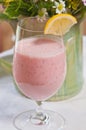 Raspberry Coconut Smoothie Royalty Free Stock Photo