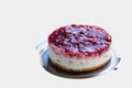Raspberry cream pie Royalty Free Stock Photo