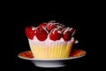 Raspberry Cupcake Royalty Free Stock Photo