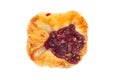 Raspberry Danish pastry Royalty Free Stock Photo