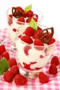 Raspberry dessert Royalty Free Stock Photo