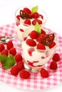 Raspberry dessert Royalty Free Stock Photo