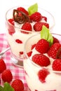 Raspberry dessert Royalty Free Stock Photo