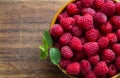 A raspberry dish IV Royalty Free Stock Photo
