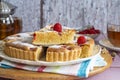 Raspberry frangipane tart Royalty Free Stock Photo