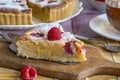 Raspberry frangipane tart Royalty Free Stock Photo