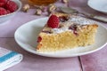 Raspberry frangipane tart Royalty Free Stock Photo