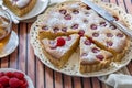 Raspberry frangipane tart Royalty Free Stock Photo