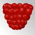 Raspberry, great design for any purposes. Vegan food diet icon. Raspberry vector icon illustration. Isolated object