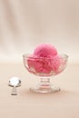 Raspberry ice cream Royalty Free Stock Photo