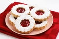 Raspberry Jam Linzer Torte Cookies Royalty Free Stock Photo