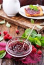Raspberry jam Royalty Free Stock Photo