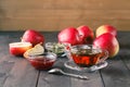 Raspberry jam and tea Royalty Free Stock Photo