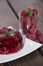 Raspberry Jello Royalty Free Stock Photo