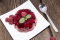 Raspberry Jello Royalty Free Stock Photo