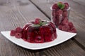 Raspberry Jello Royalty Free Stock Photo