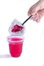 Raspberry jelly Royalty Free Stock Photo