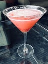 Raspberry lemon drop martini