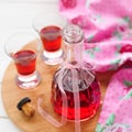 Raspberry Liqueur Royalty Free Stock Photo